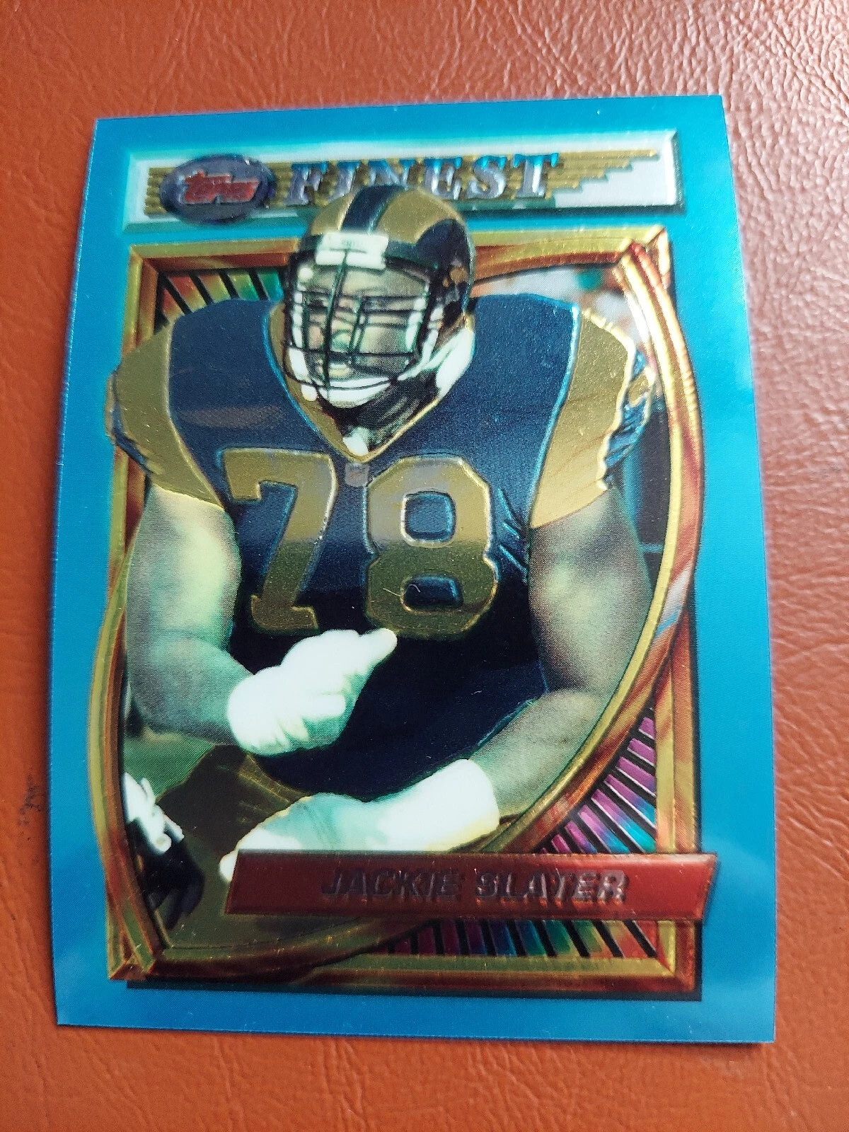 1994 Topps Finest Base #139 - Jackie Slater - Rams!