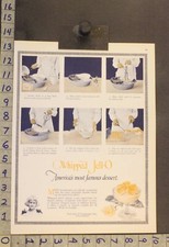 1924 JELLO GELATINE DESSERT WHIPPED COOK CHEF FOOD KITCHEN HOME DECOR ART ADXT63