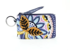 Vera Bradley Charmont Meadow Cotton Zip Id Case NWT