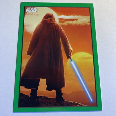 2023 TOPPS STAR WARS OBI-WAN KENOBI POSTER ART CARD GREEN 69/75 OAI-1