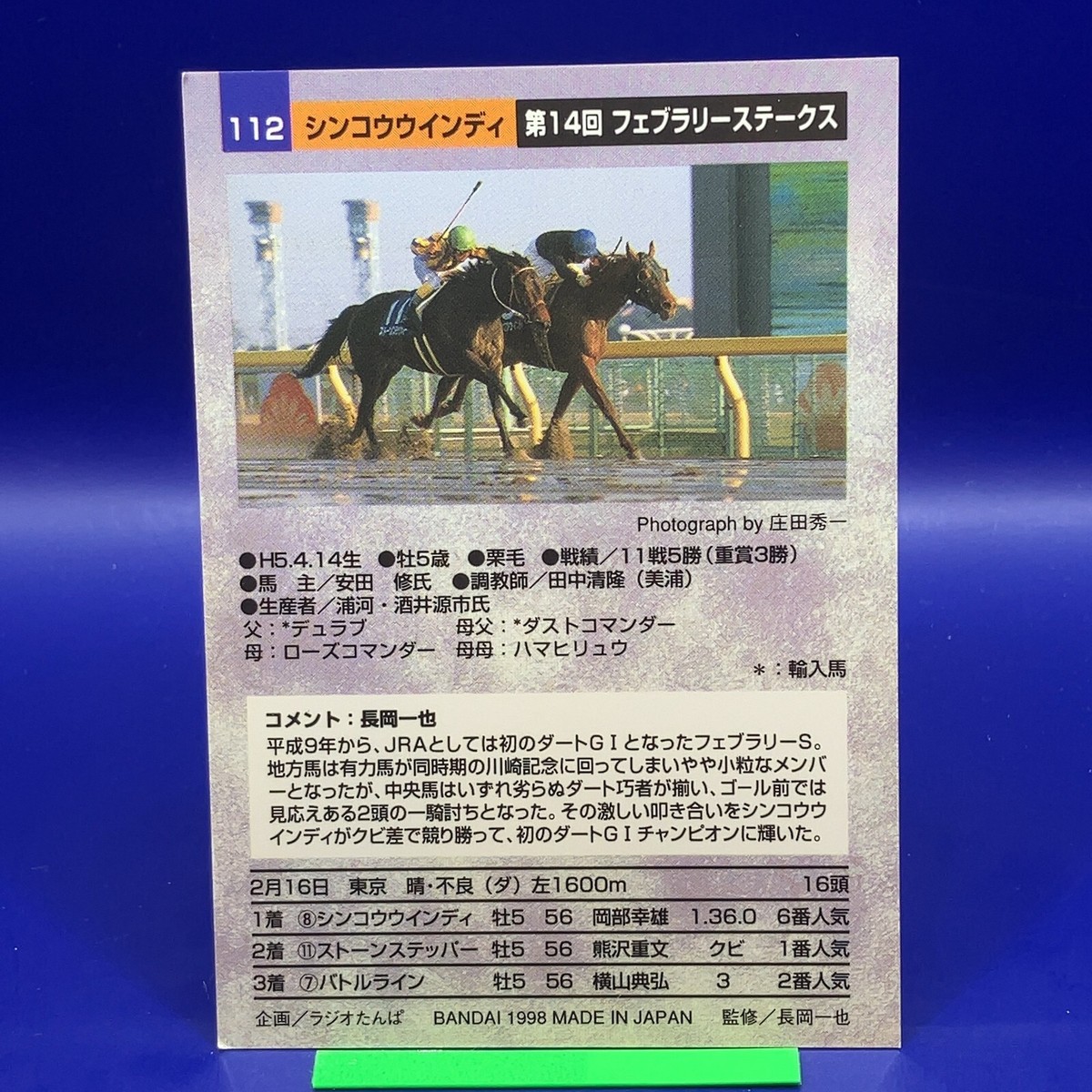 シンコウウインディ 第14回 フェブラリーステークス 6人気 1着 シンコウウインディ 第14回 フェブラリーステークス 6人気 1着 【公式