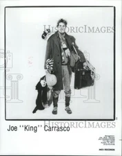 1983 Press Photo Joe "King" Carrasco, man of many disguises. - nop11897