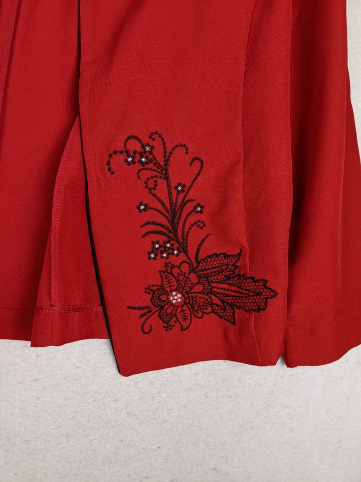 Chaqueta blazer para mujer Adrian Delafield for Haband talla XLP roja sin forro Foto 3 de 4