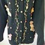 B-P-Design-Womens-Black-Shirt-Collar-Christmas-Cardigan-Sweater-Sz-Large thumbnail 5