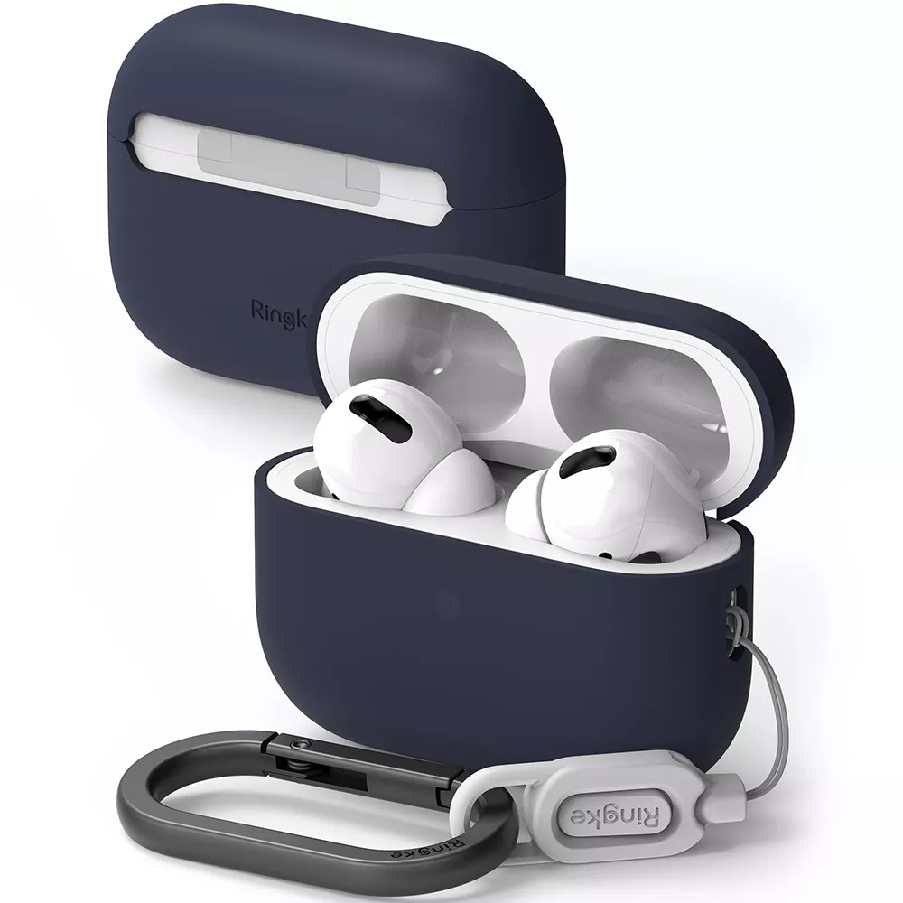 For Apple AirPods Pro 2 Case 2nd Gen Ringke Silicone Slim Cover Carabiner