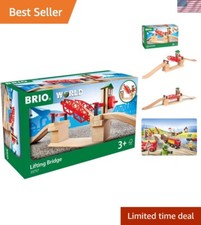 Mechanical Lifting Bridge Accessory - Expands Your Child  s Wooden Railway Set