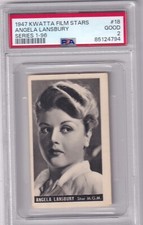 1947 Kwatta Film Stars Series 1-98 #18 Angela Lansbury PSA 2
