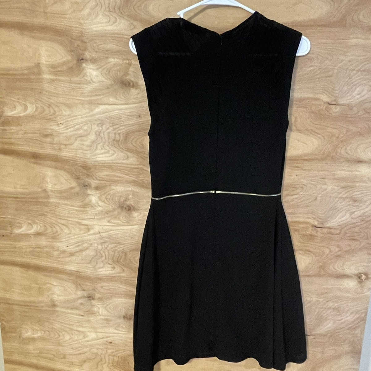 low-cut black sando dress. Samara Little Black Dress