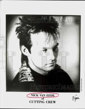 1989 Press Photo Singer Nick Van Eede of Cutting Crew - hcq46325