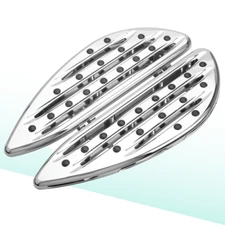 Deep Chrome CNC Driver Floorboards for Harley Softail/Dyna/Touring