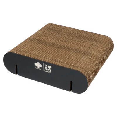 D&D Wandregal Ersatz-Pappe für Katzen "David" braun/schwarz, I Love Happy Cats