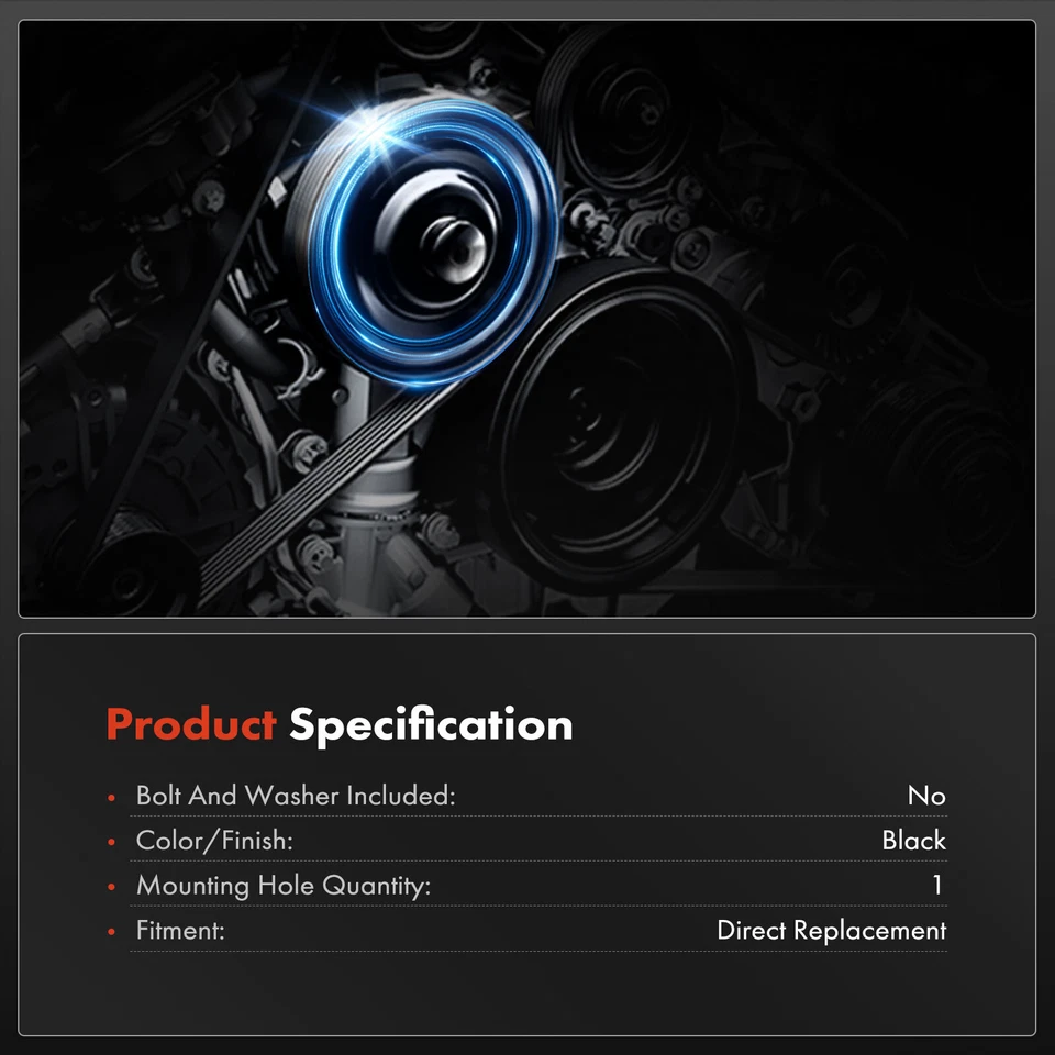 Crankshaft Pulley for Renault Clio 1998-2005 Thalia Toyota Avensis Corolla 91-01 - Image 3 of 4