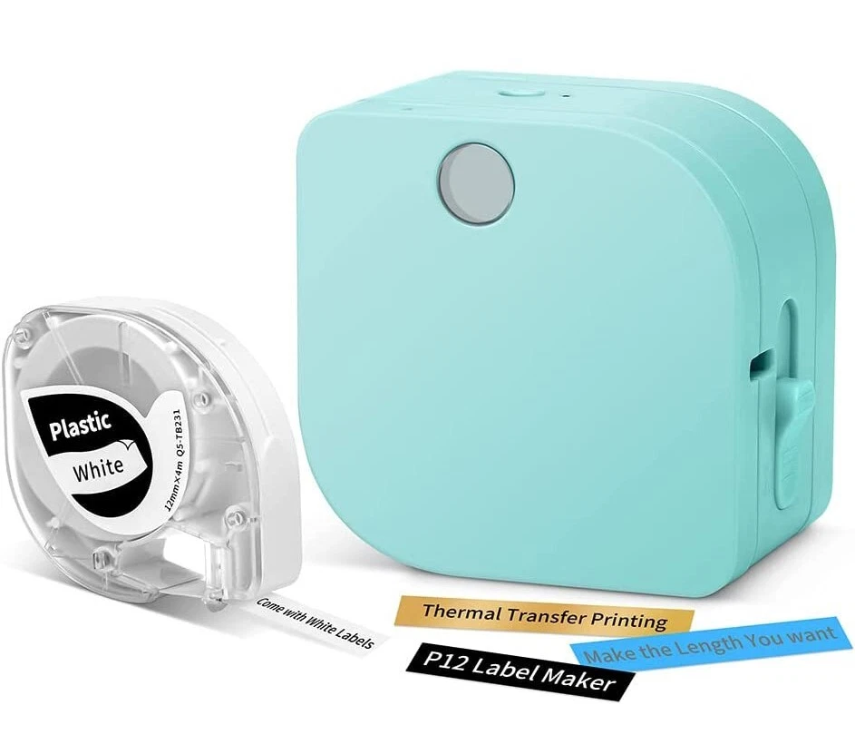 Phomemo P12 Bluetooth Label Maker Compatible with Dymo LT LetraTag Tape 91331