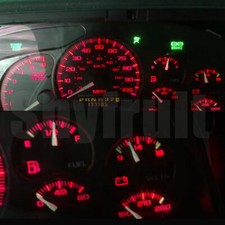 Red T10 Upgrade Led Bulbs Instrument Gauge Cluster Dash Lights Kit For Chevy