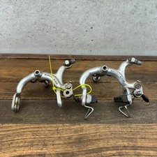 Vintage Shimano 600 Brake Caliper Set Side Pull Nut 1st Silver Early 80s 70s A3