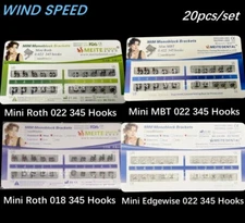 MIM Monoblock Brackets Dental Orthodontic Metal Braces Mini Roth/MBT 022/018 345