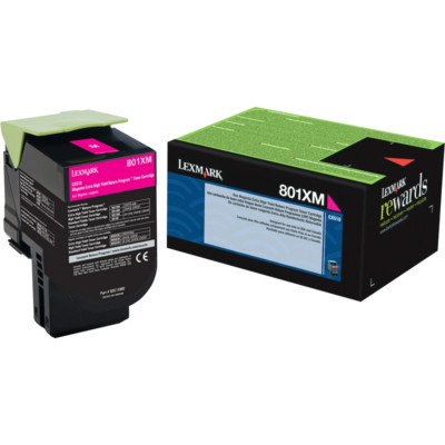 Original Lexmark 801XM 80C1XM0 802XME 80C2XME Toner magenta CX510   A-Ware