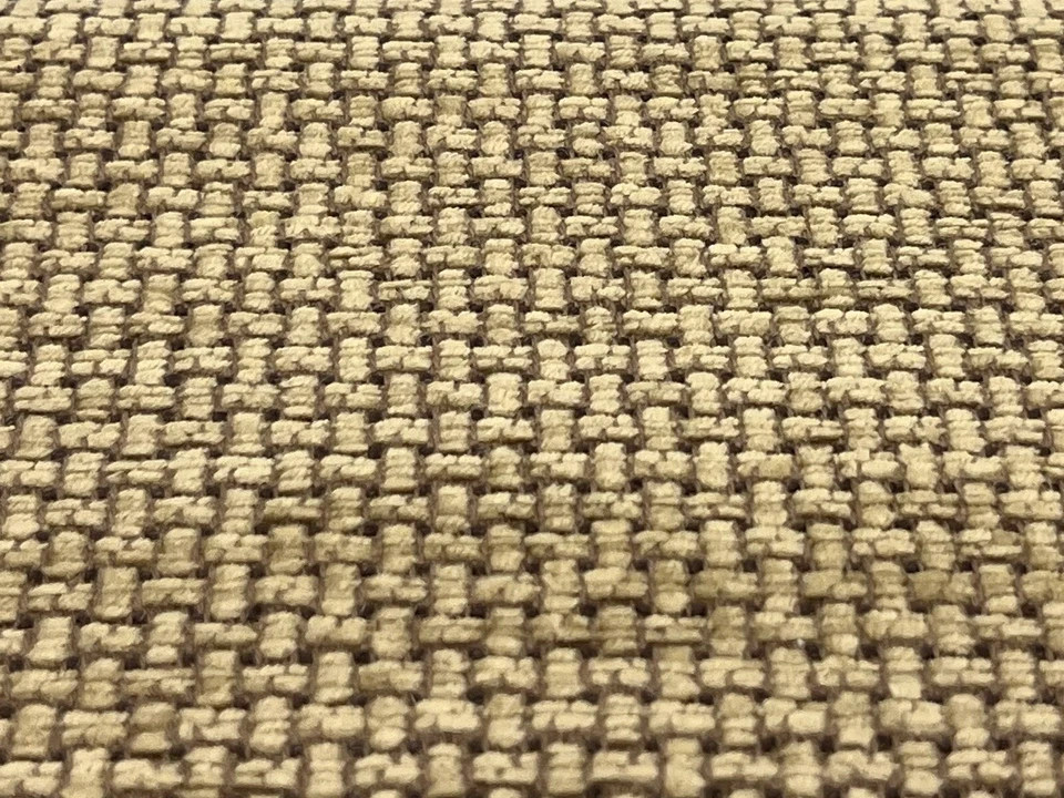 Tela Brunschwig & Fils Basketweave Chenille Uphol - Textura de mimbre Aloe 2,95 yardas Foto 3 de 3