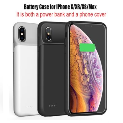 Battery Charger Case for iPhone X XR XS Max Smart External Power Bank Cover 