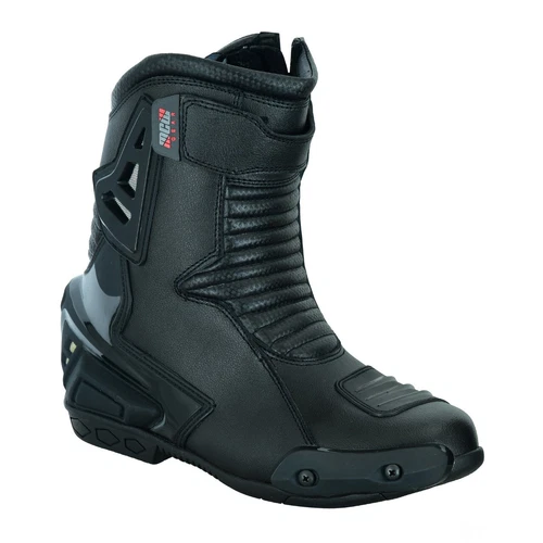 LEATHER HIGH TECH MENS SHORT MOTORBIKE MOTORCYCLE RACING SPORTS SHOES BOOTS