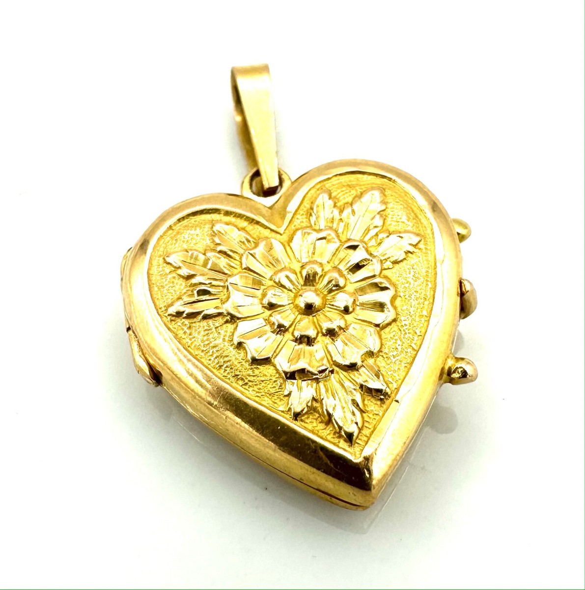 MAGNIFIQUE PENDENTIF OR 18 CARATS Cassolette porte photo 5,71