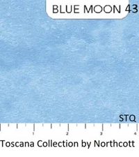 Toscana Mottled Tonal Cotton Quilt fabric Northcott 9020-43 BLUE MOON