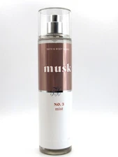 BATH & BODY WORKS MUSK NO. 3 FRAGRANCE MIST BODY SPRAY 8 FL OZ