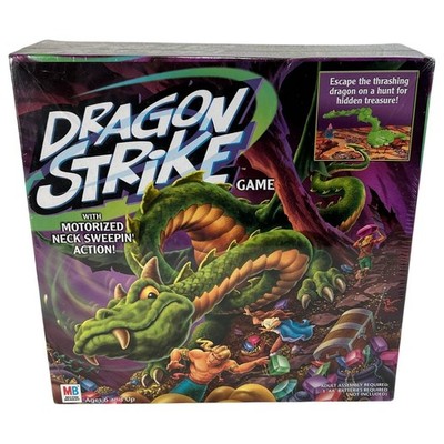 MB Dragon Strike Game Motorized Neck Sweepin Action Hasbro Board Game Ages 6+