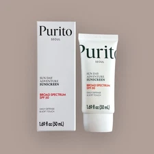 PURITO Sun Day Cream SPF50+ PA++++ Sunscreen 50ml – Lightweight Daily UV Protect