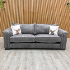 DFS ‘Dolcie’ 4 Seater Sofa Mink Combination Dapple Velvet Formal Back RRP £1300