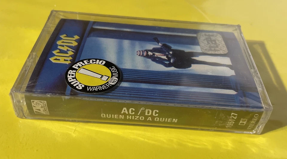 AC/DC  Mega Rare Original  Chilean Cassette NEW SEALED  Spanish Titles !  CHILE - Image 3 of 3