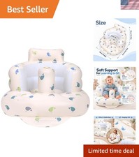 Lightweight Inflatable Baby Seat with Spine Support - Ideal for Beach Home Use