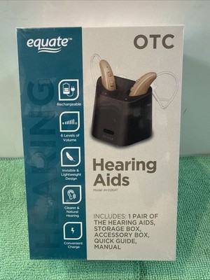 NEW Equate OTC Hearing Aid Model JH-D26AT - Free Fast Shipping