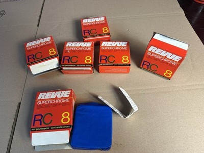 6 X Revue Superchrome RC 8, 15,24 m, Schmalfilm OVP