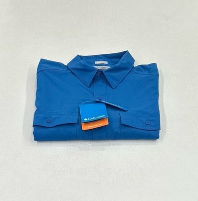 Columbia Men's Utilizer II Solid Short Sleeve Shirt, Bright Indigo, Size S