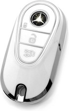For Mercedes Benz Key Cover Shell accessories White Key Case 