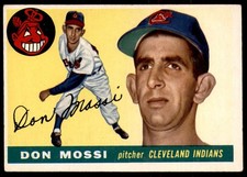 1955 Topps #85 Don Mossi Excellent RC Rookie Indians UER               ID:238422