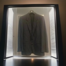 Giacca uomo Fratelli Cerruti in lana tg 50 colore grigio scuro a righe 