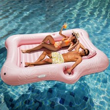 Inflatable Tanning Pool Lounger Float, Suntan Tub for Adults