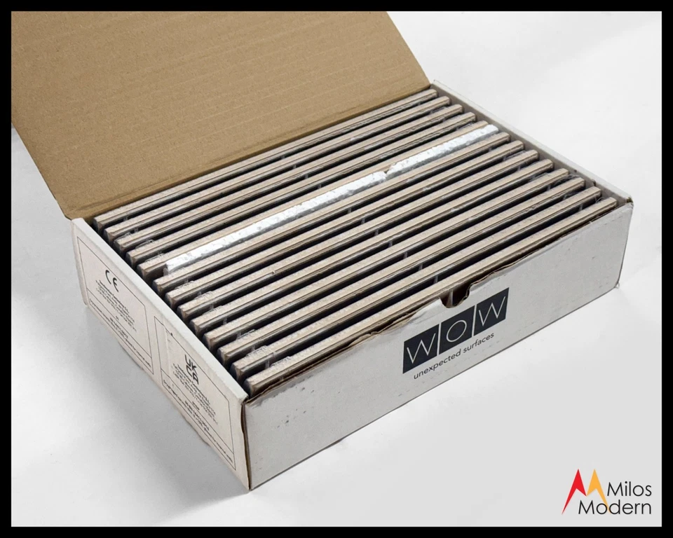 WOW Stripes Tile Black Graphite Stone - Spain 3x12 - 13 Pc/Box 48 Boxes Avail - Image 4 of 4