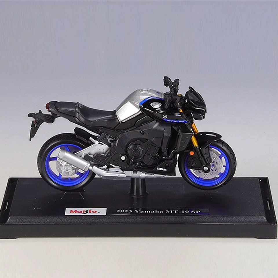 Yamaha MT-10 SP 2023 escala 1:18 - modelo de motocicleta fundido a presión de aleación Foto 4 de 4