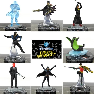 CUR Fight for Gotham City 43 HeroClix SET Nightwing Batgirl Alfred Raven Rat - Image 1 of 4