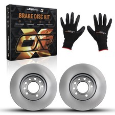 2x Front Brake Discs Pair Vented for Vauxhall Zafira A B 1.6 1998-2014 280mm