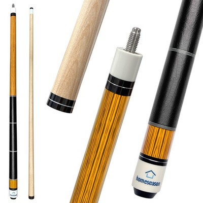 58'' Pool Cue Stick Canadian Maple Wood 13mm Tip, 20oz Perfect for Precision Play