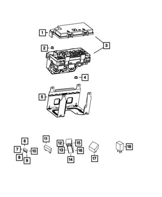 Genuine Mopar Mini Relay 4692139AA