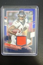 2023 Panini Donruss Optic - Donruss Threads Jerry Jeudy Blue Hyper Prizm (MEM)