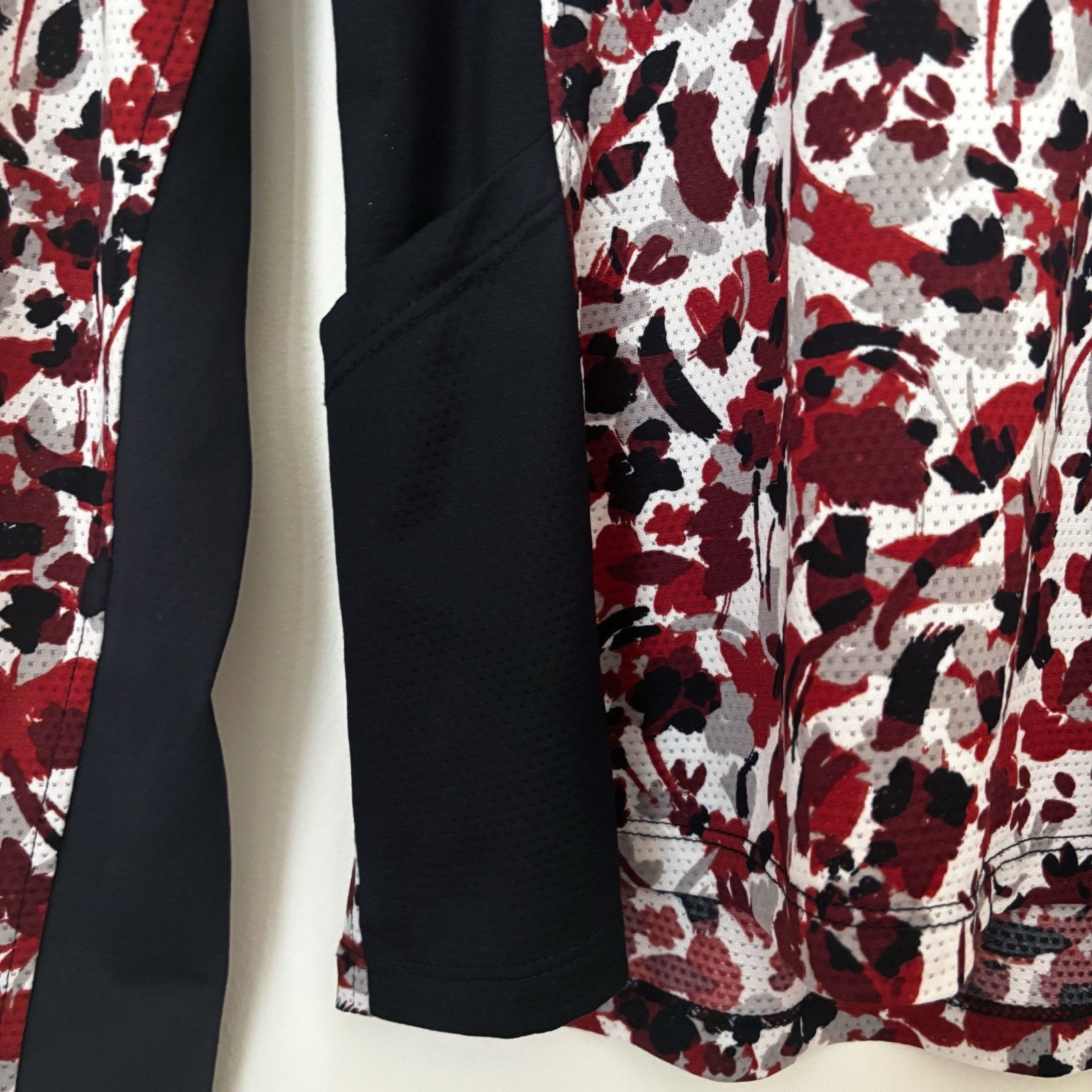 Kerrits Breeze Ice Fil Long Sleeve Riding Shirt Medium Brown Floral