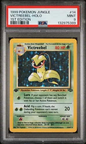1999 POKEMON JUNGLE 1ST EDITION #14 VICTREEBEL-HOLO PSA 9