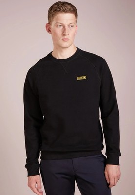 BARBOUR INTERNATIONAL Essential Crew Neck Sweat Black Size Large