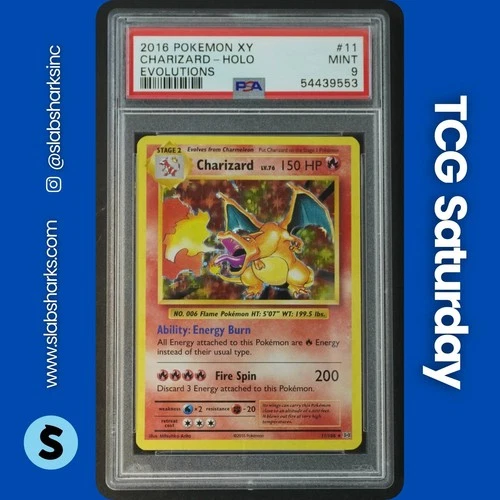 2016 POKEMON XY EVOLUTIONS #11/108 CHARIZARD HOLO RARE PSA 9